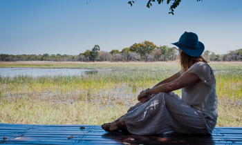 Nanzhila Plains Camp: Ausblick auf die Lagune
