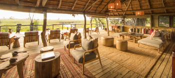 Camp Xakanaxa Camp Xakanaxa: Loungebereich mit Ausblick