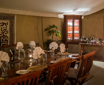 Losokwan Luxury Tented Camp: Gedeckter Esstisch mit Teelicht