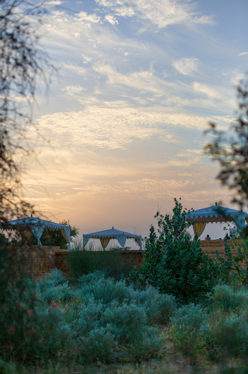 Sujan The Serai: Pool vom Gartenbereich aus gesehen