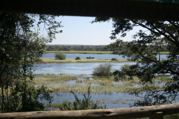 Taranga Safari Lodge: Kanu auf dem Okavango