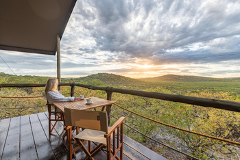 Eagle Tented Lodge: Privater Balkon