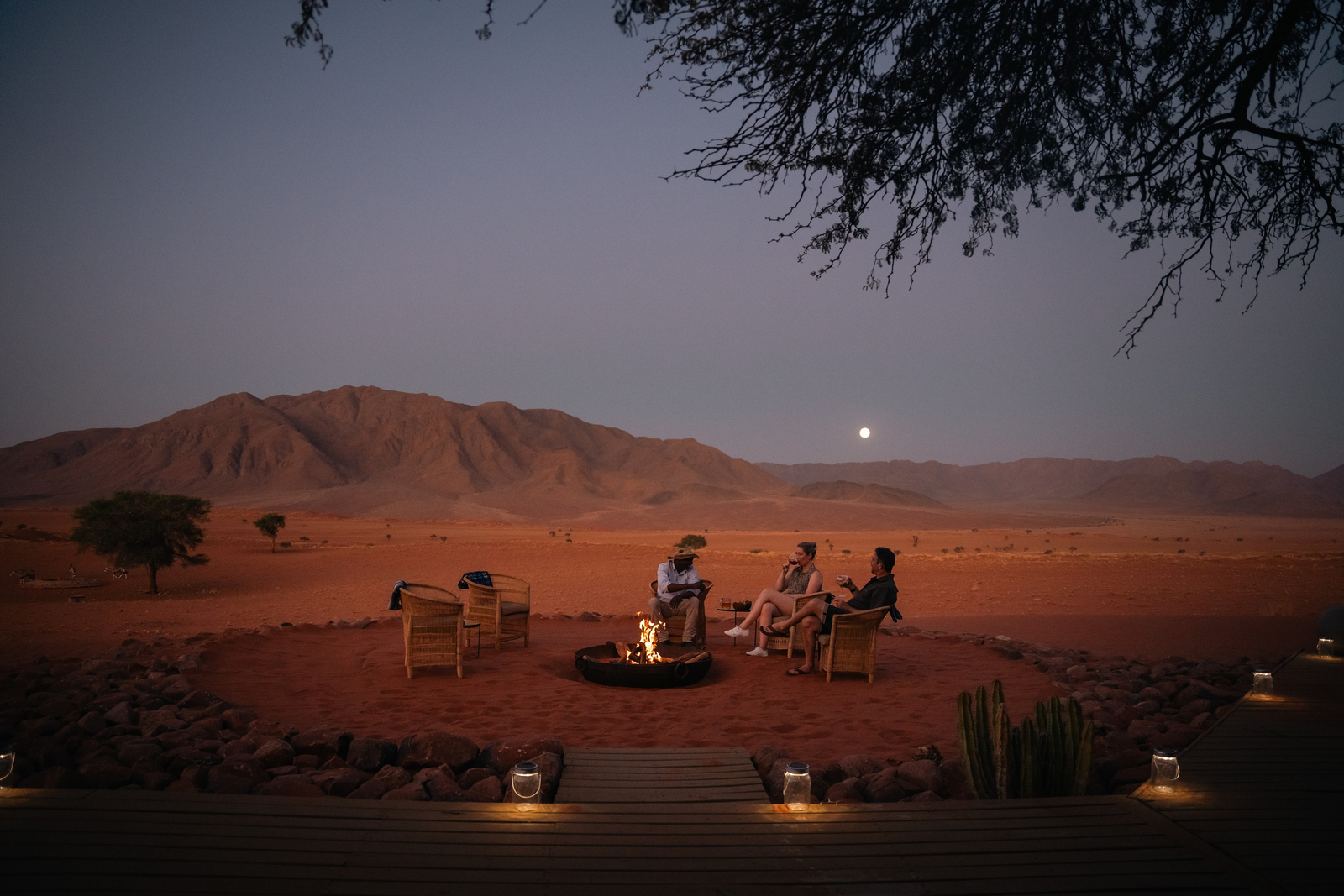 Wolwedans Dune Camp Wolwedans Dune Camp: Mondaufgang