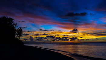 Alphonse Island Lodge: Später Sonnenuntergang