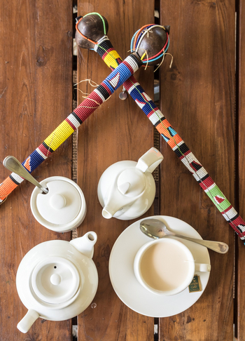 Losokwan Luxury Tented Camp: Teekanne mit Tasse