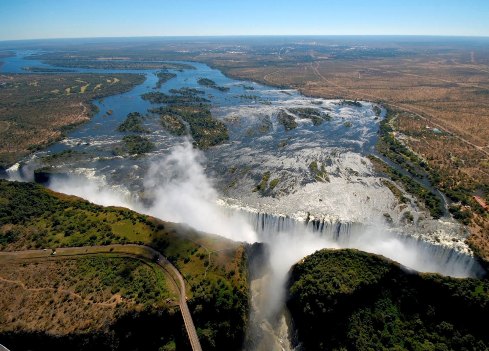 Victoria Falls bei Hochwasser Victoria Falls bei Hochwasser