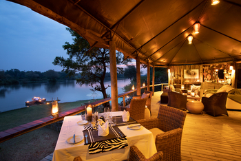 Amanzi Camp: Lounge mit Blick