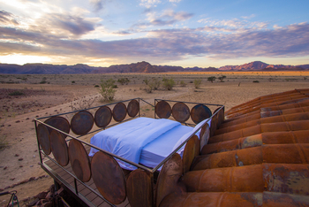 Camp Sossus: Starbed am Abend