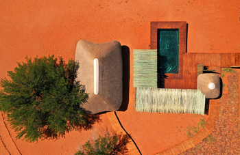 Kwessi Dunes: Pool von oben