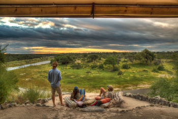 Meno A Kwena Camp Meno A Kwena Camp: Ausblick auf den Makgadikgadi National Park