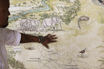 Vumbura Plains Camp: Karte vom Konzessionsgebiet