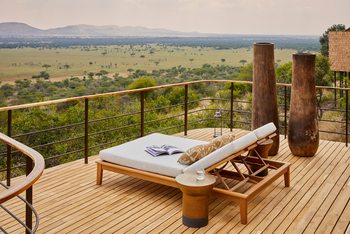 Laba Grumeti Art Lodge: Private Veranda