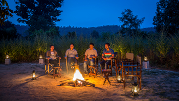 Kings Lodge: Lagerfeuer