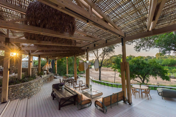 Saseka Tented Camp: Blick zum Fluss