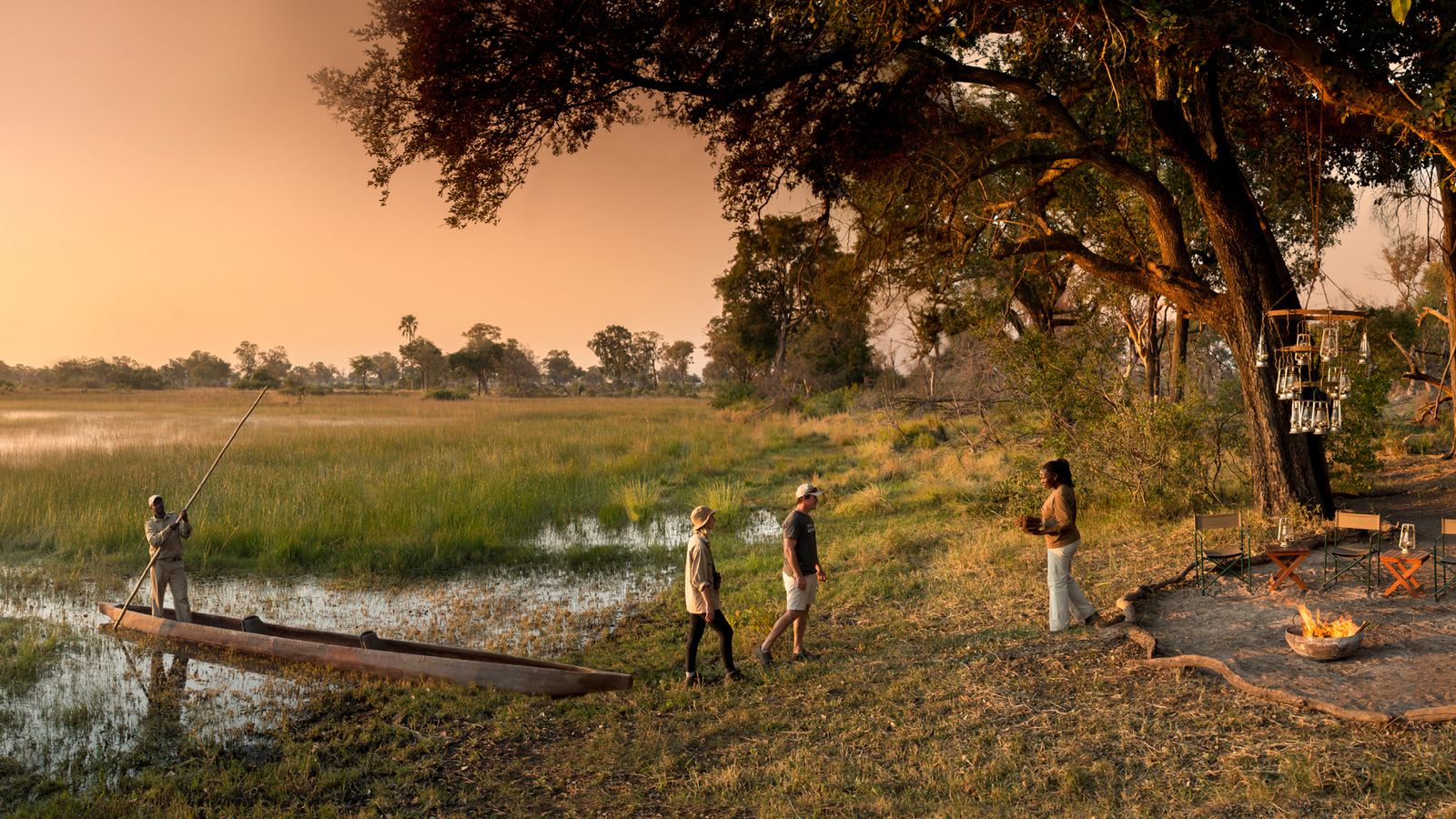 andBeyond Nxabega under Canvas andBeyond Nxabega under Canvas: Ankunft am Camp