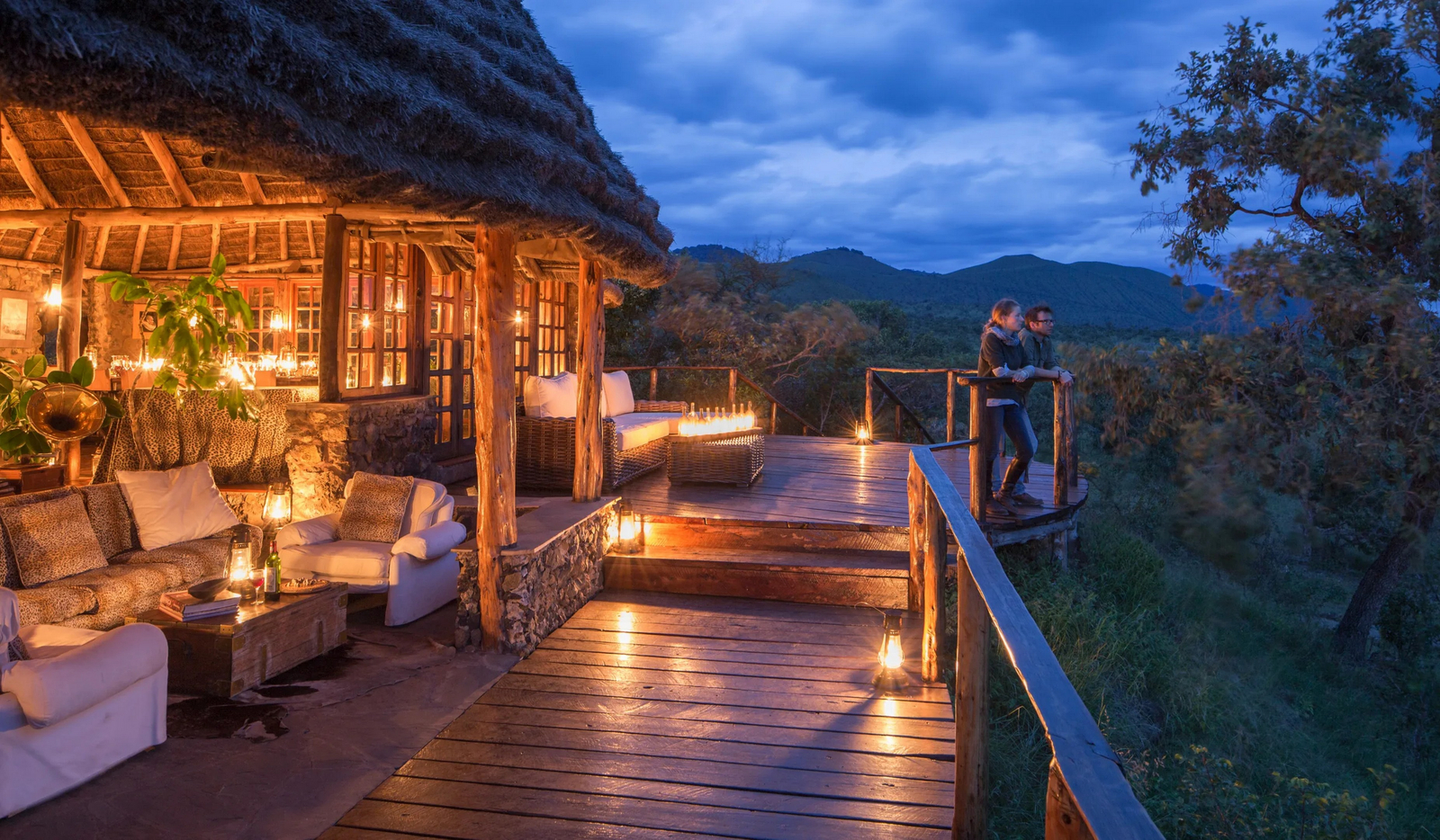 Campi ya Kanzi Campi ya Kanzi: Veranda und Lounge