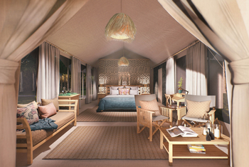 Rekero Camp: Architektenskizze Masterbedroom