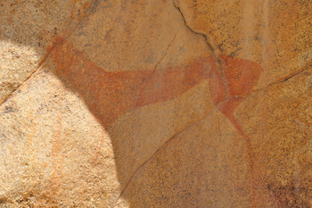 Spitzkoppen Lodge: Felsmalerei