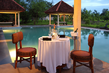 Tuli Tiger Corridor: Privates Dinner am Pool