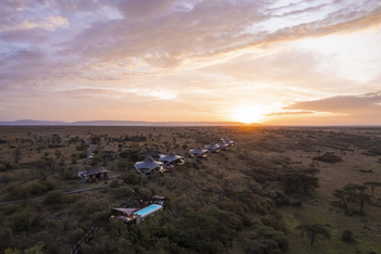 Mahali Mzuri: Hauptzelte und Pool