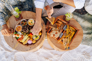 Zuri Zanzibar: Kleines Buffet am Strand