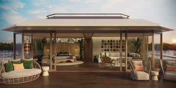 andBeyond Amazon Explorer: Luxuriöse Fluss-Suite bei goldenem Licht