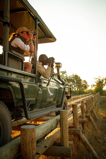 andBeyond Sandibe Okavango Safari Lodge: Brücke