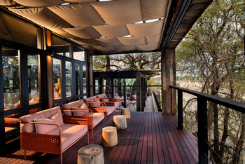 andBeyond Ngala Tented Camp: Außendeck