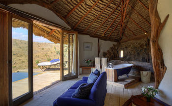 Borana Lodge Borana Lodge: Badezimmer mit Terassenzugang Cottage 7