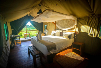 Mogogelo Camp Mogogelo Camp: Gästezelt - Innenansicht