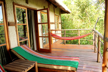 Papaya Lake Lodge: Hängematte