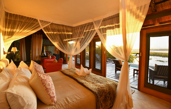 Royal Zambezi Lodge: Doppelbett