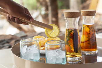 Singita Grumeti Küche: Gin Infusion