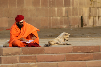 Varanasi: Student heiliger Schriften