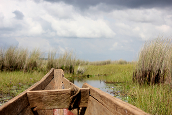 2 Friends Beach Hotel: Holzboot