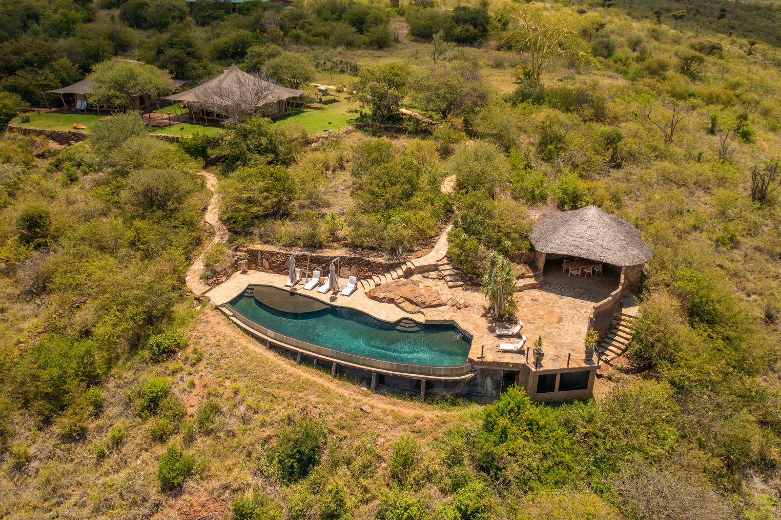 Elewana Loisaba Tented Camp Elewana Loisaba Tented Camp: Zweiter Pool mit Pool Bar