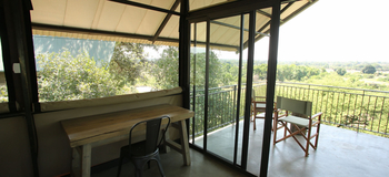 Kavinga Safari Camp: Blick von der privaten Veranda