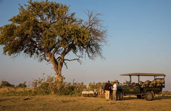 The Dhow Suite at Zarafa: Kaffee im Busch