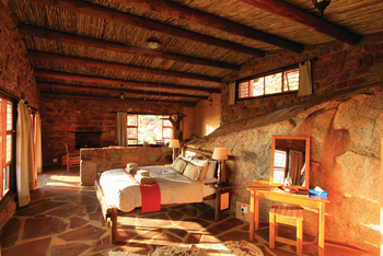 Eagle's Nest Chalets: Doppelbett