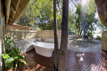 Ndhovu Safari Lodge: Badewanne