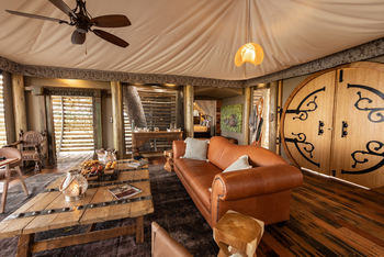 Sitatunga Private Island Camp: Privater Loungebereich