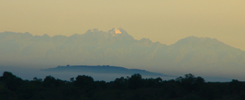 Mihingo Lodge: Margherita-Spitze im Rwenzori-Gebirge