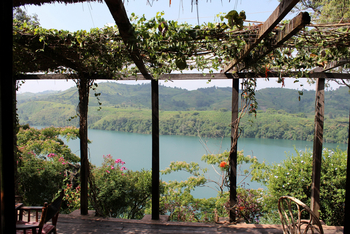 Ndali Lodge: Ausblick von der Terrasse