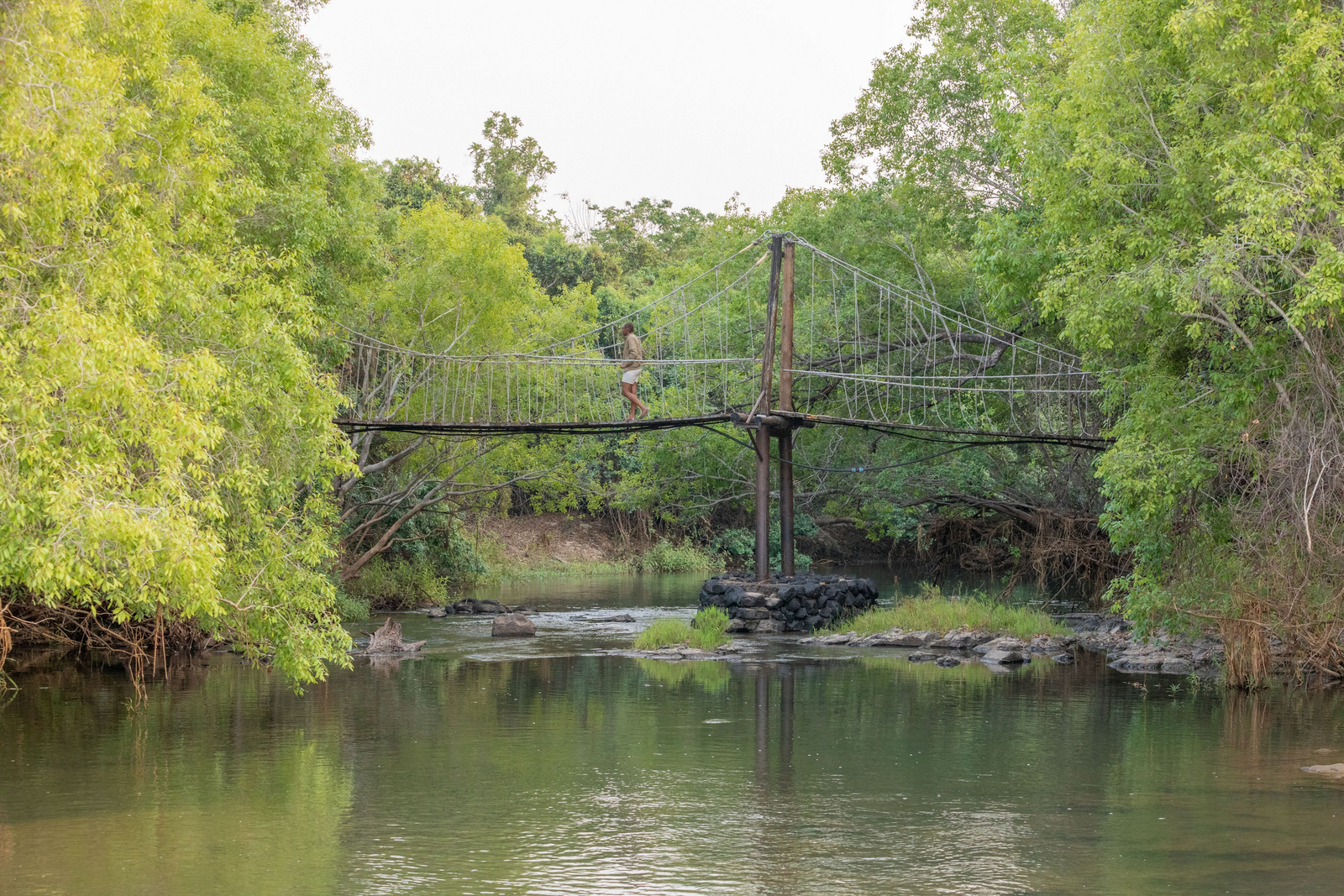 Tintswalo at Siankaba Tintswalo at Siankaba: Brücke zur Insel