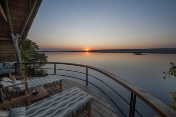 Chobe Water Villas: Sonnenuntergang