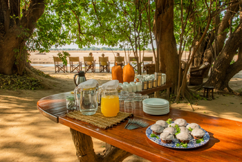 Tafika Camp: Afternoon Tea Set-up