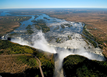 Victoria Falls bei Hochwasser Victoria Falls bei Hochwasser