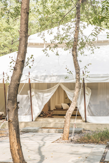 Aman-i-Khas: Außenansicht eines Zeltes