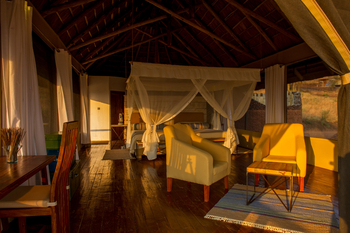 Kubu Kubu Tented Camp: Gästezelt mit kleiner Sitzecke