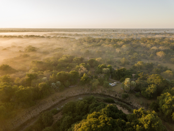 Muzimu Lodge: Luftbild